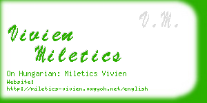 vivien miletics business card